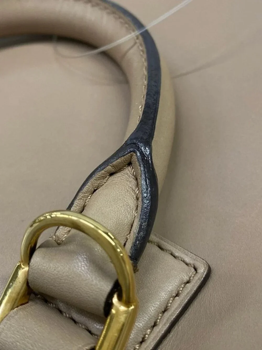 LOEWE Amazona 23 352.39.H71 Beige Leather Handbag